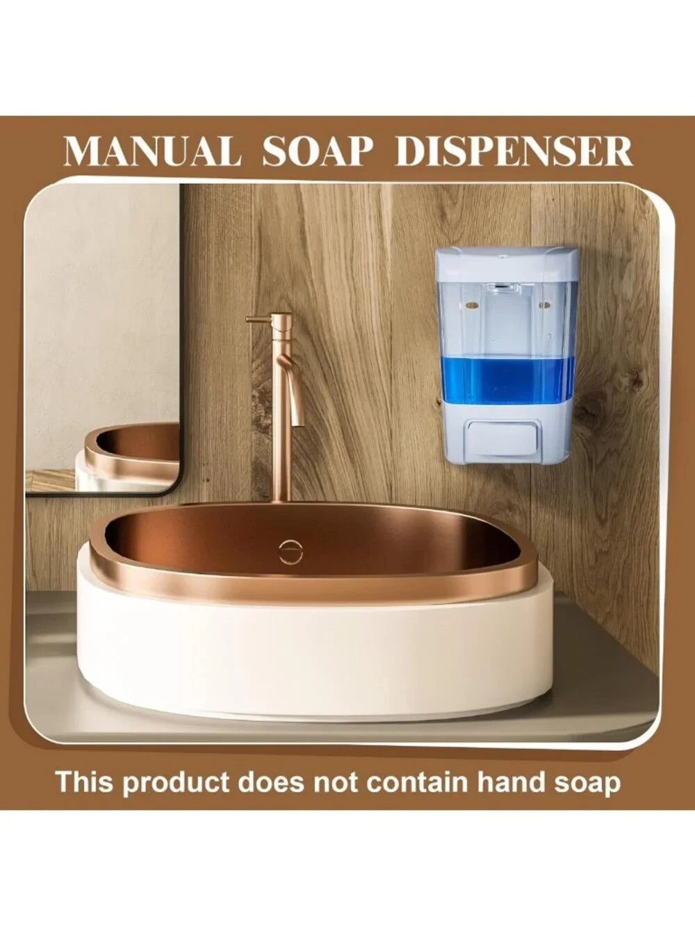 6 Pcs Wall Mounted Soap Dispenser Set, 27 Oz, Stylish White Bathroom Organizer